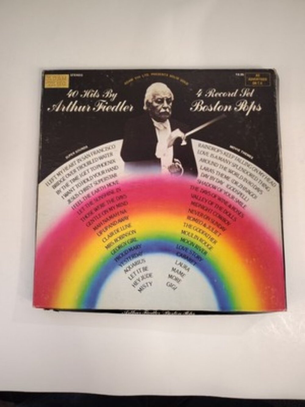 40 Hits by Arthur Fiedler Boston Pops 4 Record Box Set Vinyl is VG++ to NM